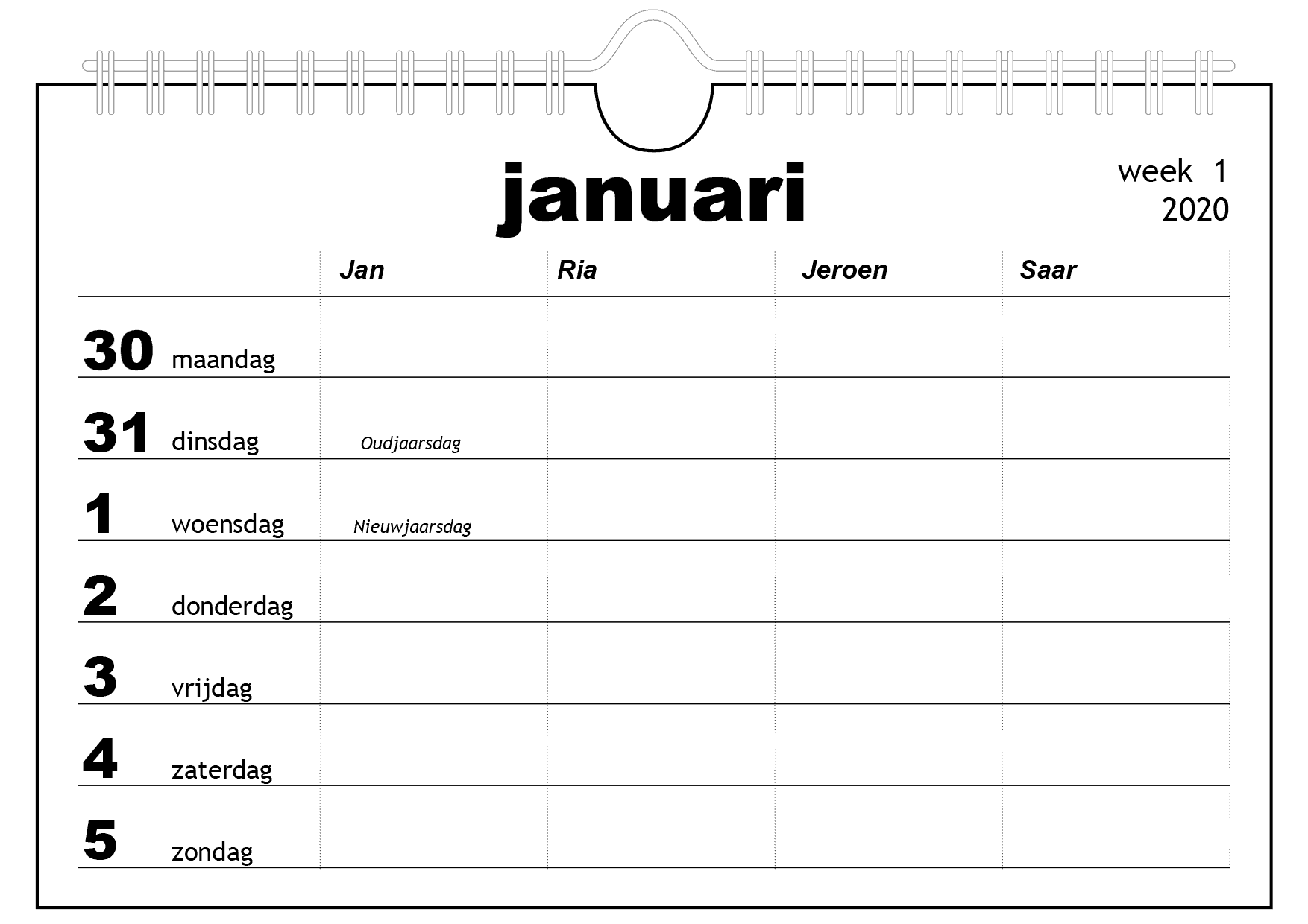 familiekalender op maat gemakt – top kalenders familiekalender op maat gemakt - top kalenders