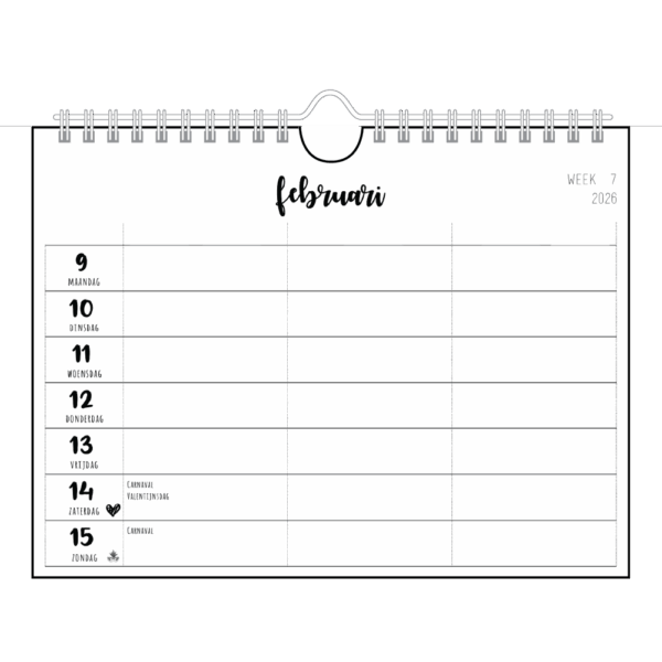 Familieplanner 2026 HIP - Afbeelding 2